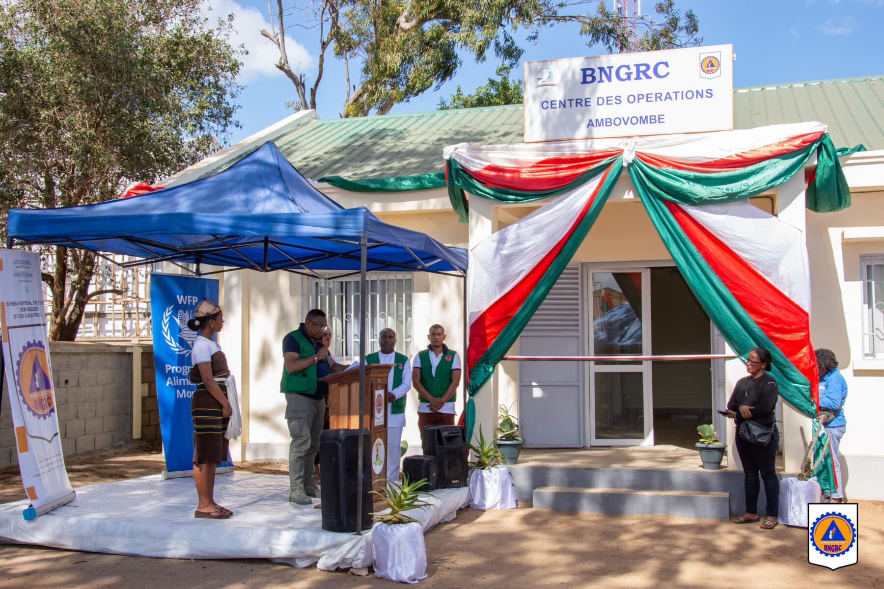 INAUGURATION DU CENTRE REGIONAL DE COORDINATION DES OPERATIONS D’URGENCES DU BNGRC A AMBOVOMBE